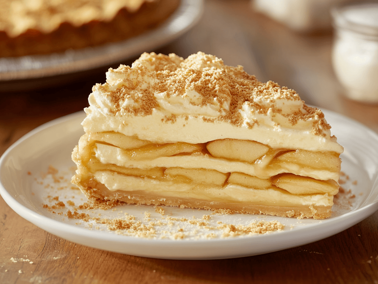 Golden-brown Pillsbury apple pie with a flaky crust, fresh out of the oven, served on a pie dish with apples and cinnamon nearby.
