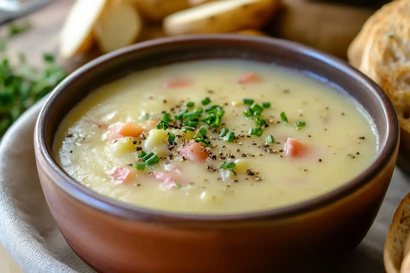 creamy potato hamburger soup
